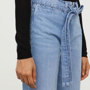 H&M Wide-Leg High-Waisted Jeans